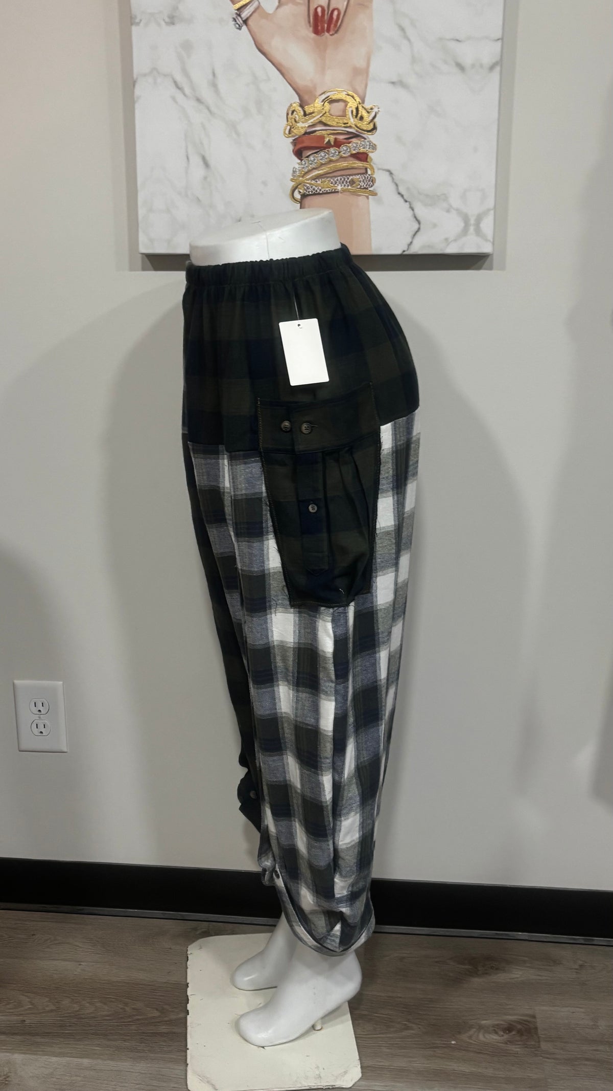 Upcycled Men’s Flannel Shirt Balloon Pants | Handmade & One of a Kind