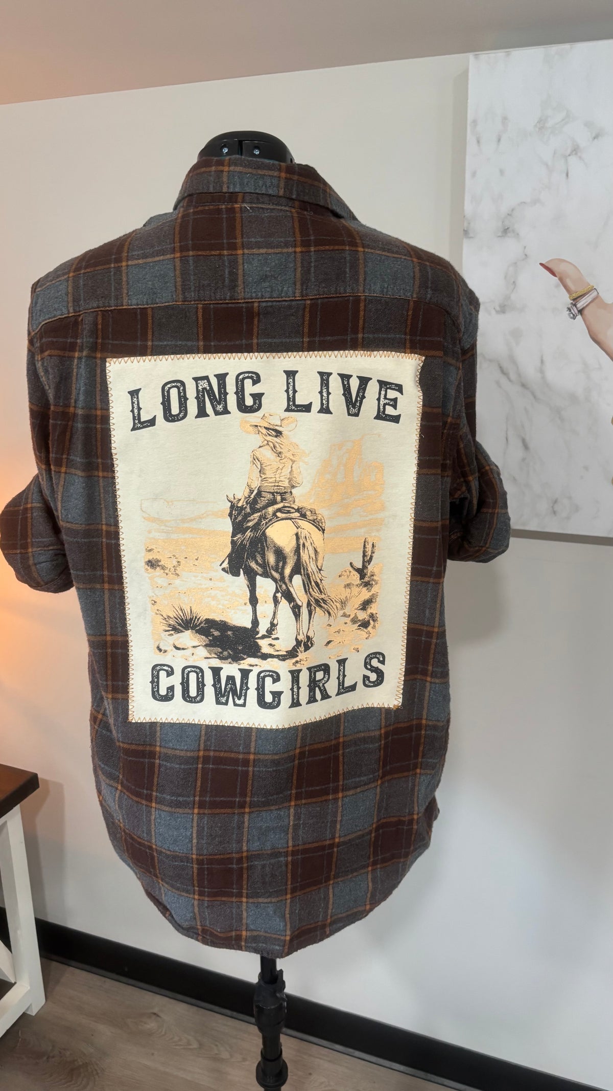 Long Live Cowgirls - Refashioned Flannel