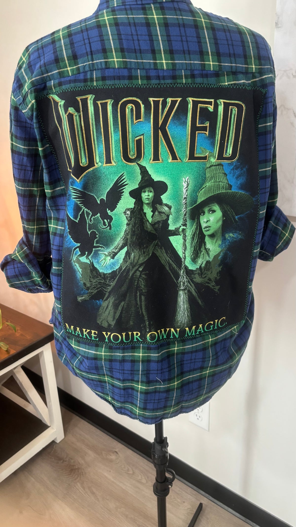 Wicked Make Your Own Magic - Refashioned Flannel