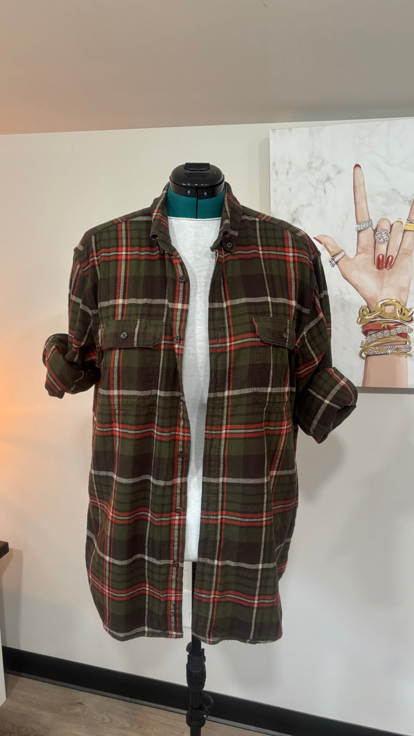 Bugs Bunny Wise Guy - Refashioned Flannel