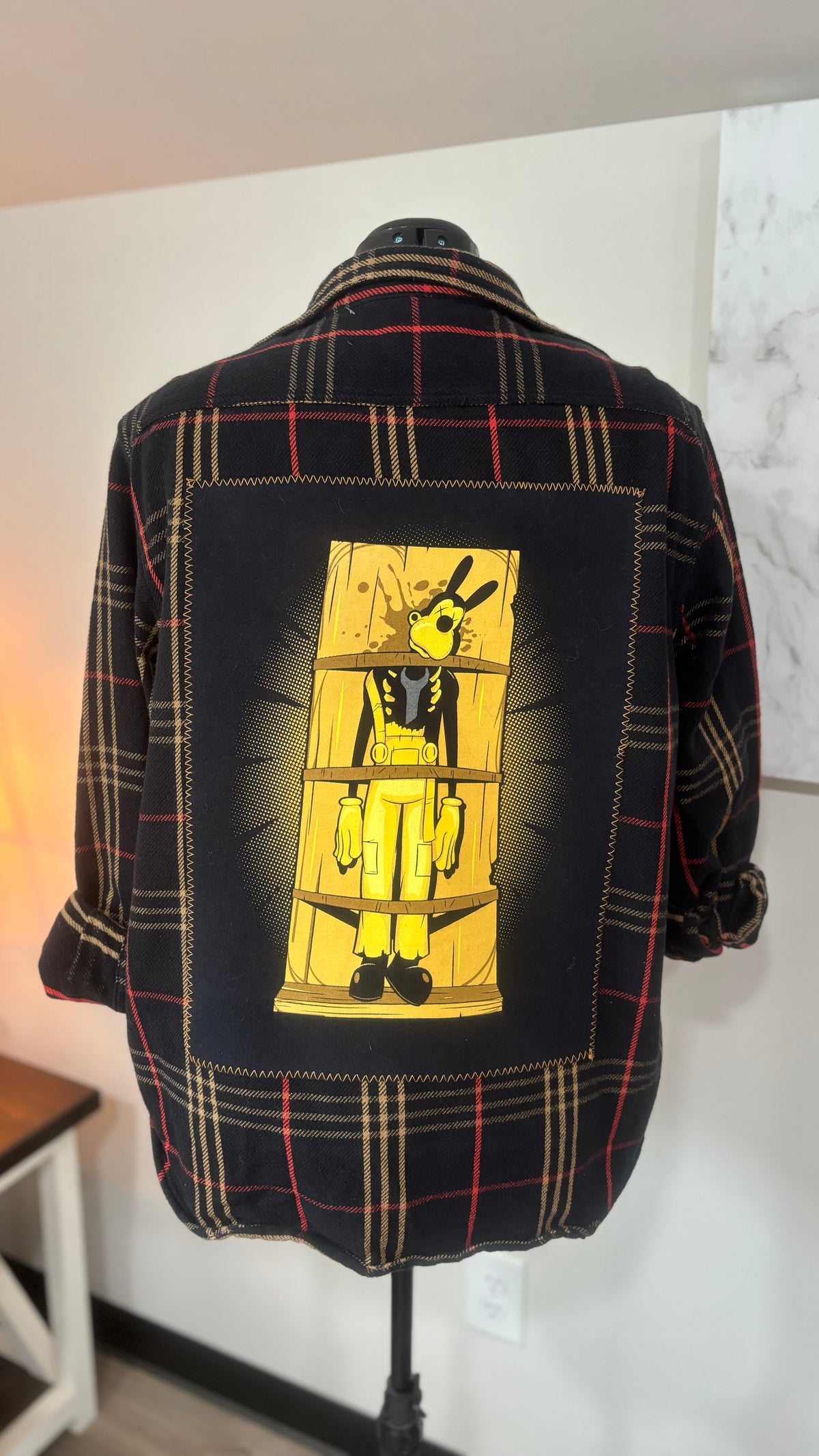 Boris the Wolf - Refashioned Flannel