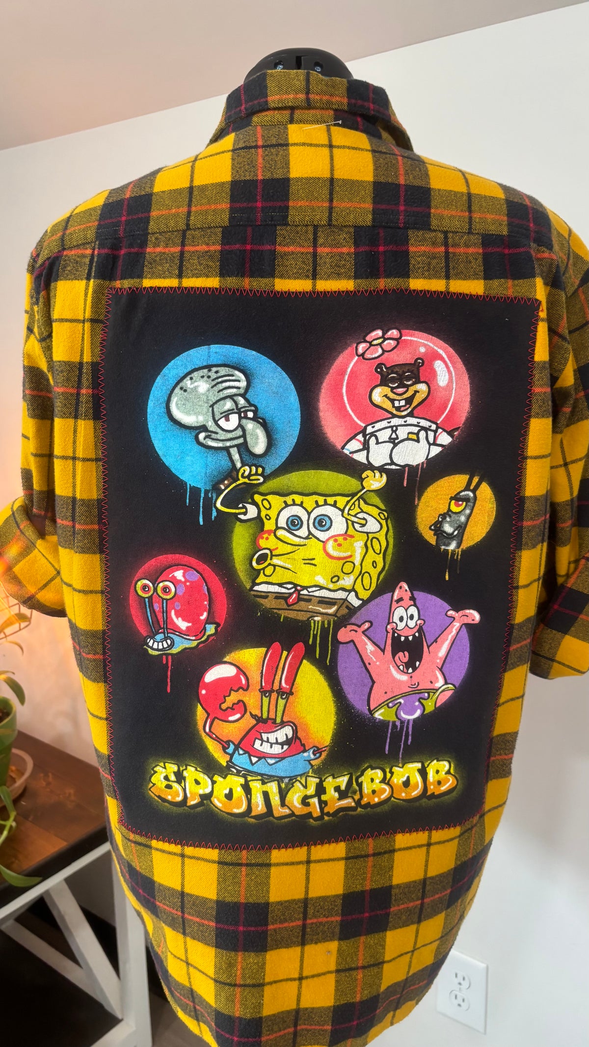 Sponge Bob - Refashioned Flannel