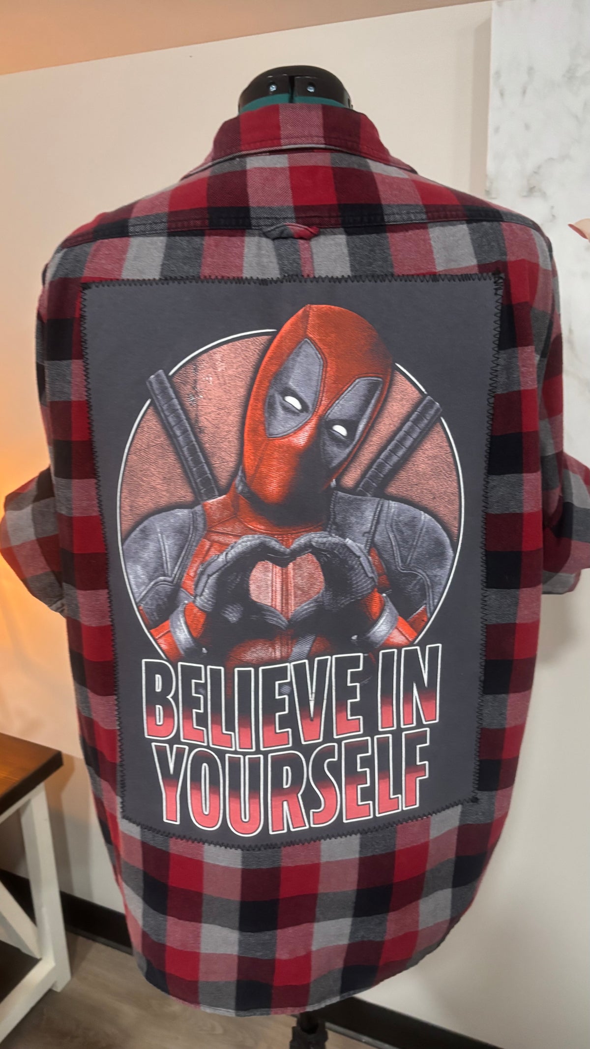 Believe In Yourself - Refashioned Flannel