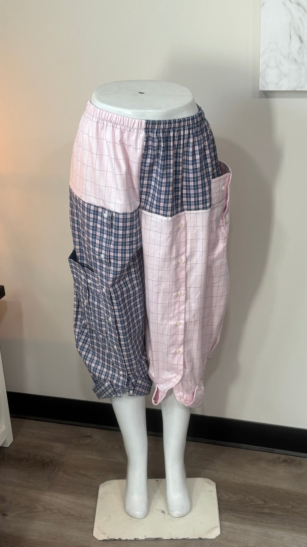 Upcycled Men’s Shirt Balloon Pants | Handmade| One of a Kind