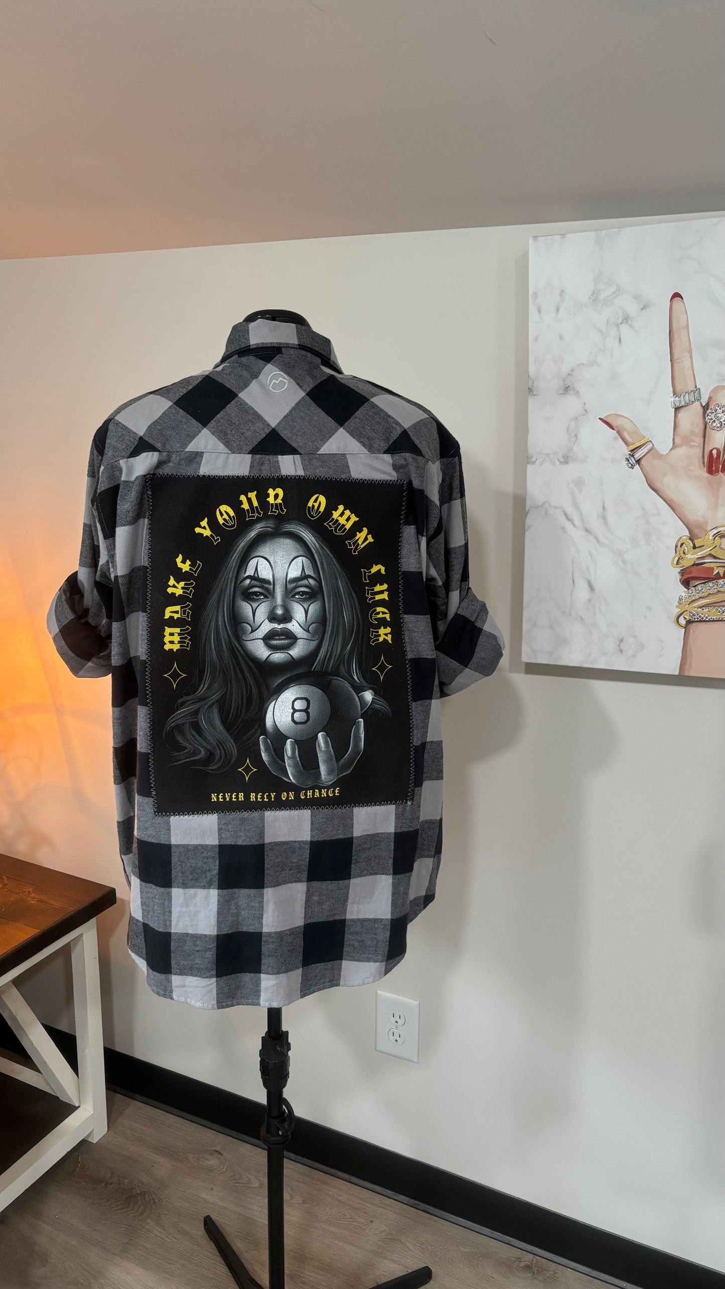 Make Your Own Luck 8-Ball - Refashioned Flannel