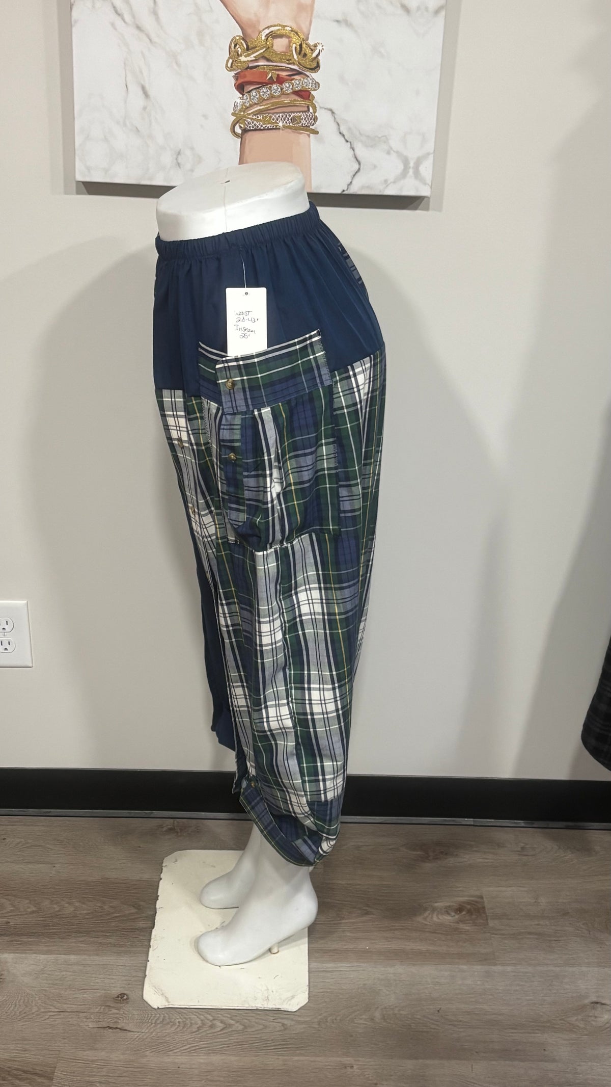 Upcycled Men’s Shirt Balloon Pants | Handmade| One of a Kind