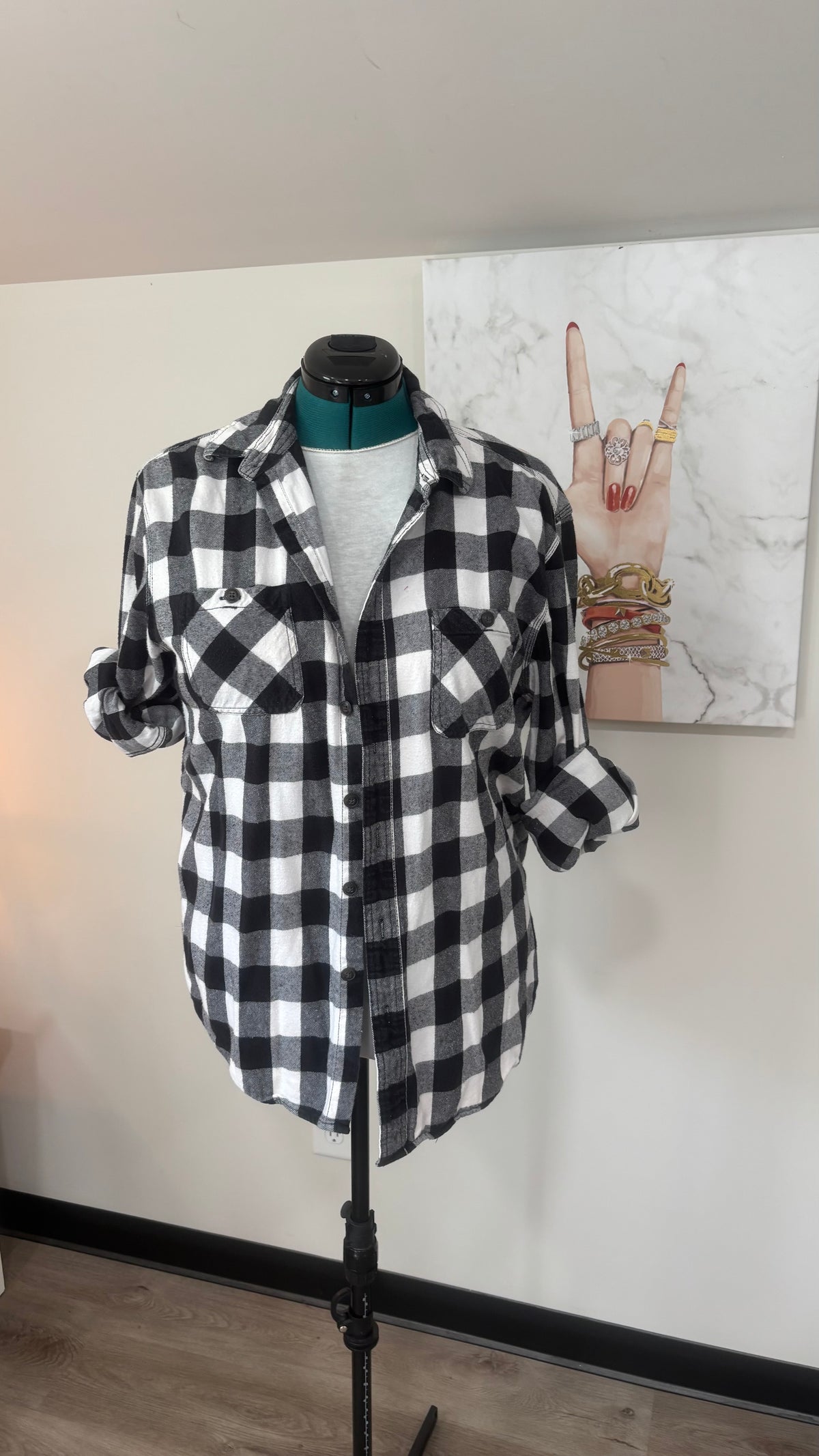 Most Wanted (The Joker & Harley Quinn) - Refashioned Flannel