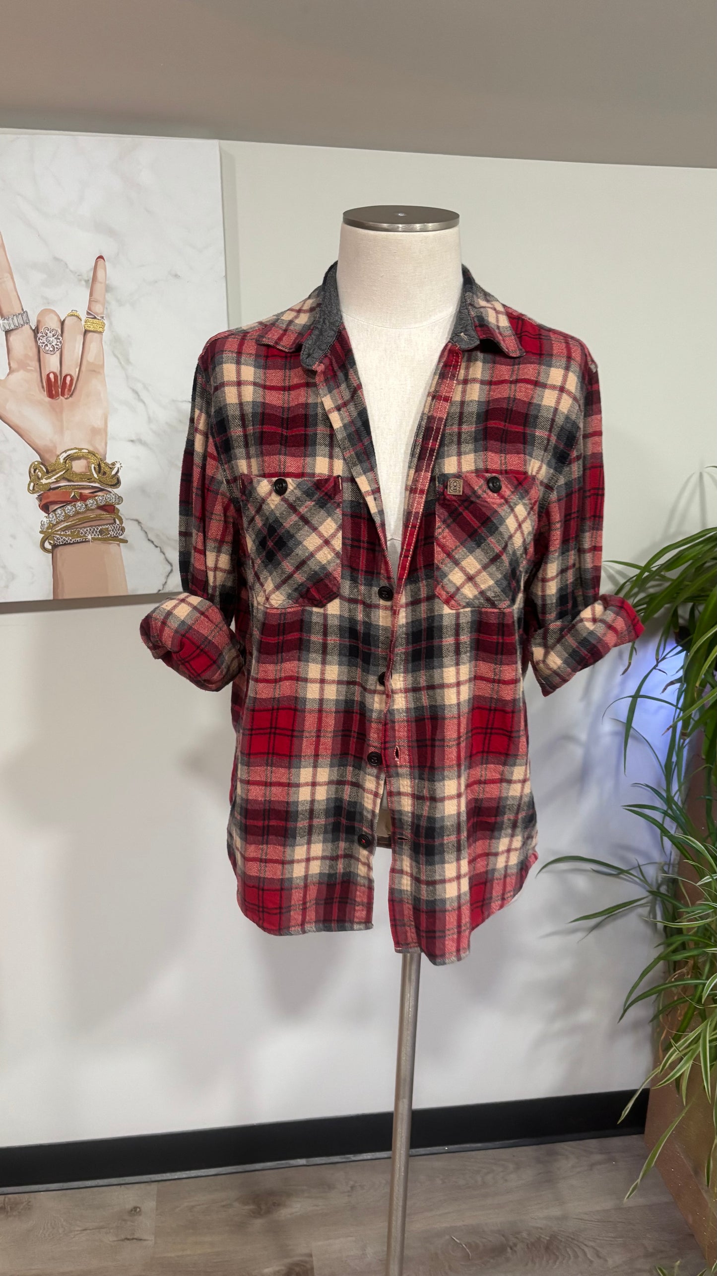 Rolling Stones - Refashioned Flannel