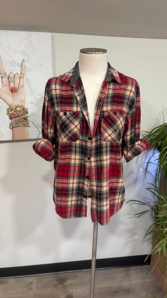Rolling Stones - Refashioned Flannel