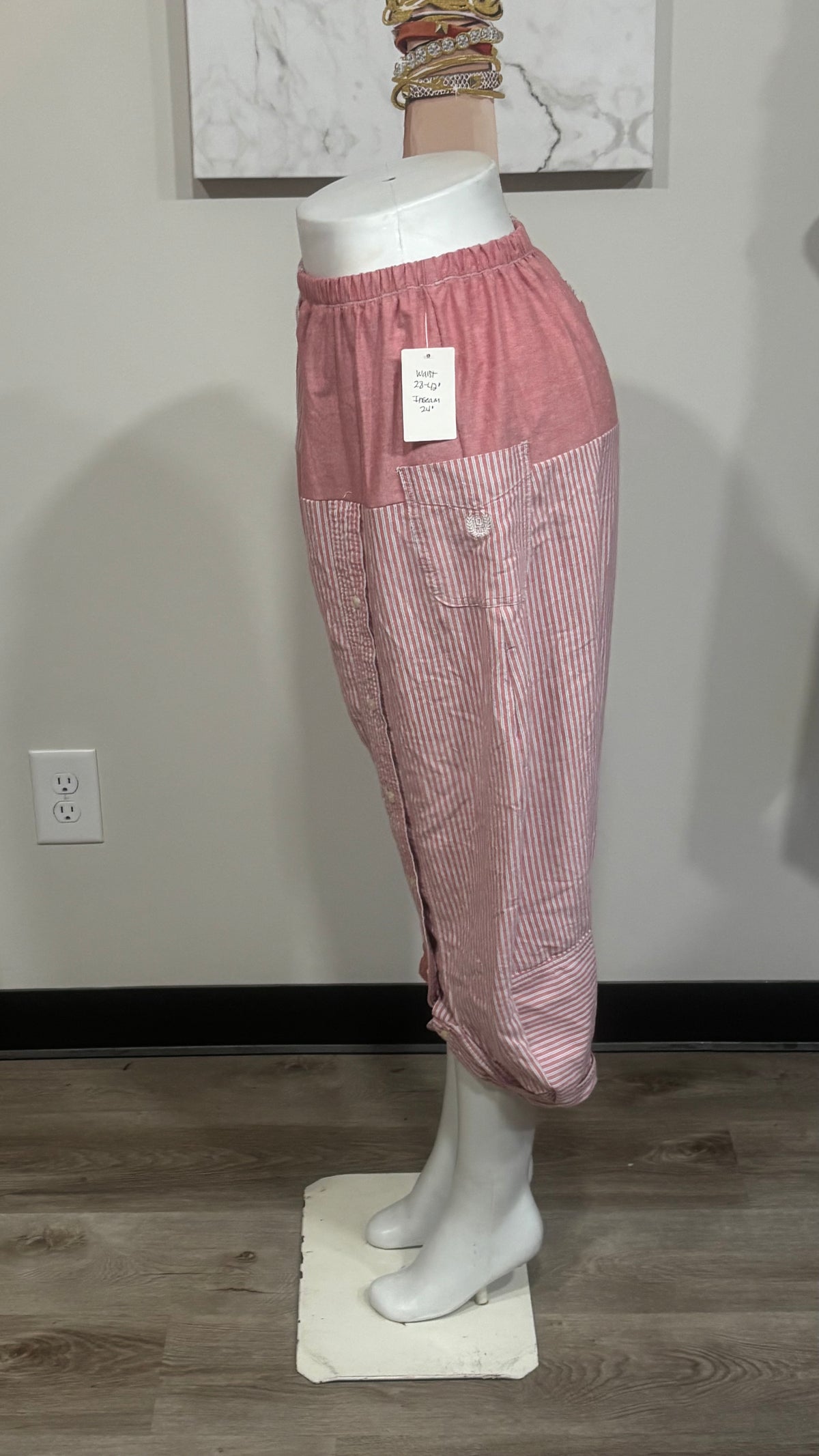 Upcycled Men’s Shirt Balloon Pants | Handmade Boho Pants | Sustainable Lounge Pants | One of a Kind Patchwork Pants