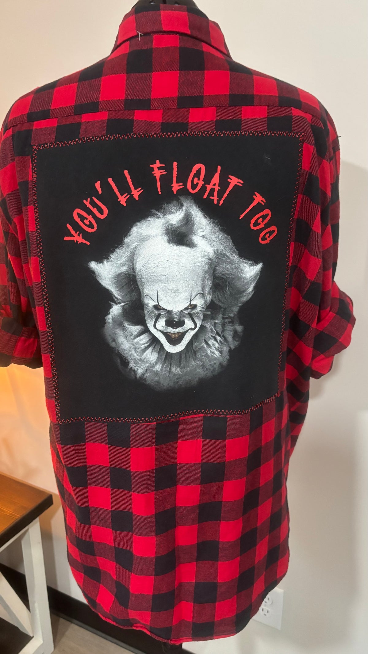 Pennywise You’ll Float Too (It) - Refashioned Flannel