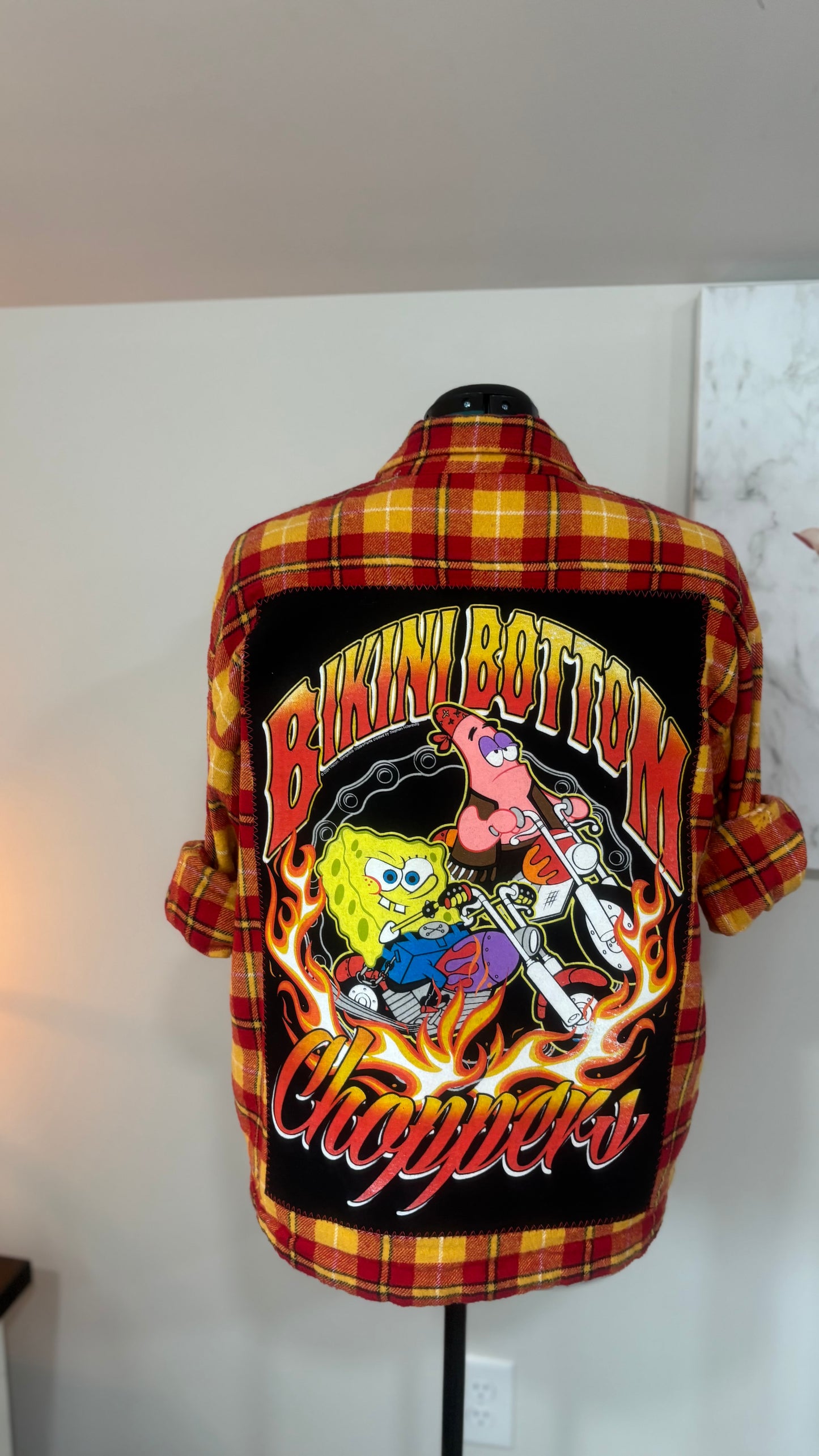 Bikini Bottom Chopper (SpongeBob) - Refashioned Flannel