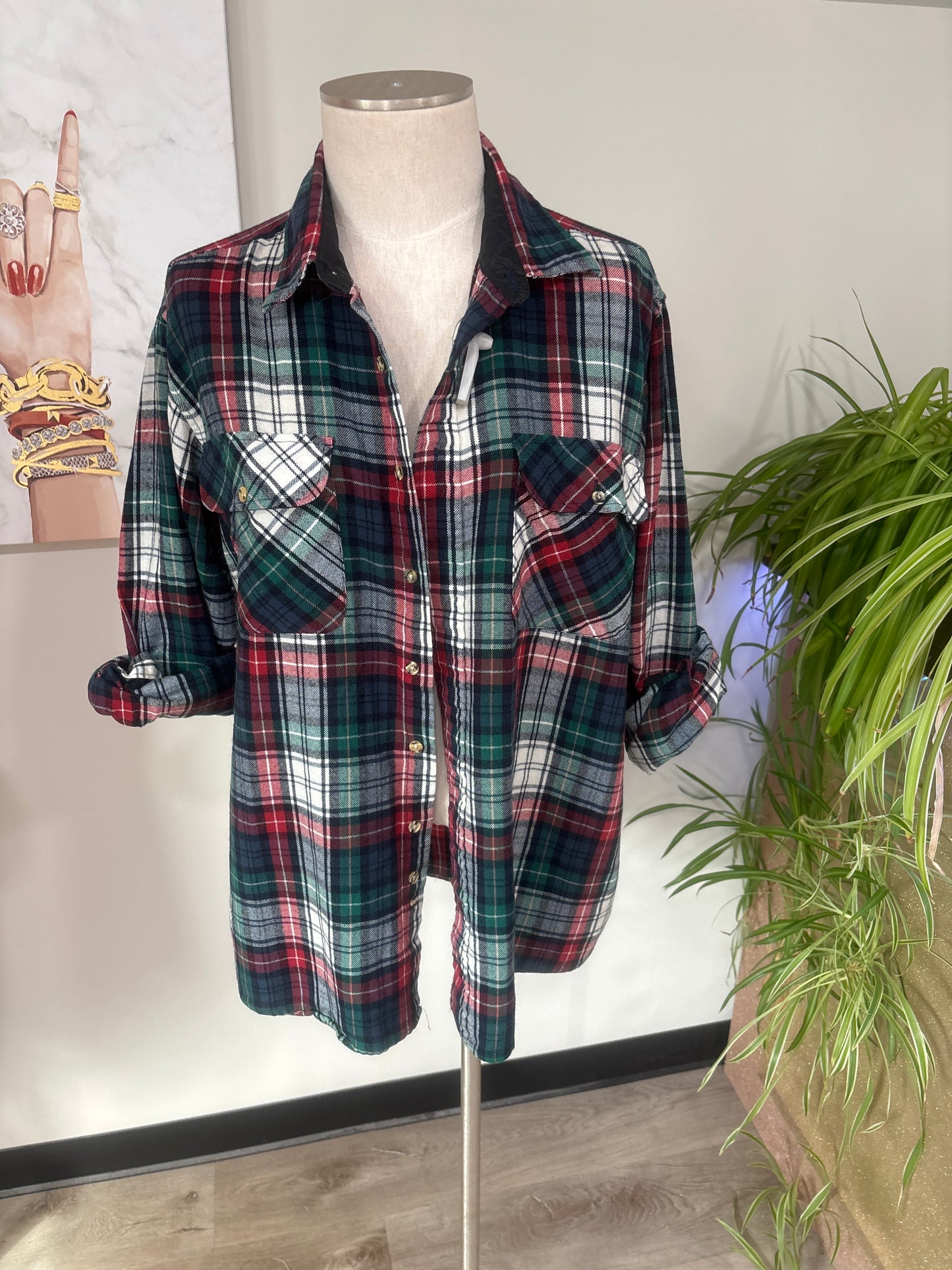 Go Jesus It’s Your Birthday - Refashioned Flannel