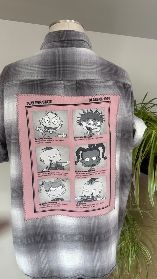 Rug Rats Class of 1991- Refashioned Flannel