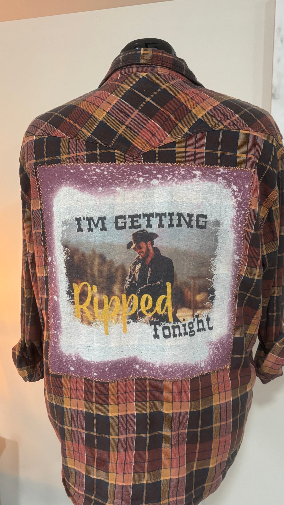 I’m Getting Ripped Tonight - Refashioned Flannel