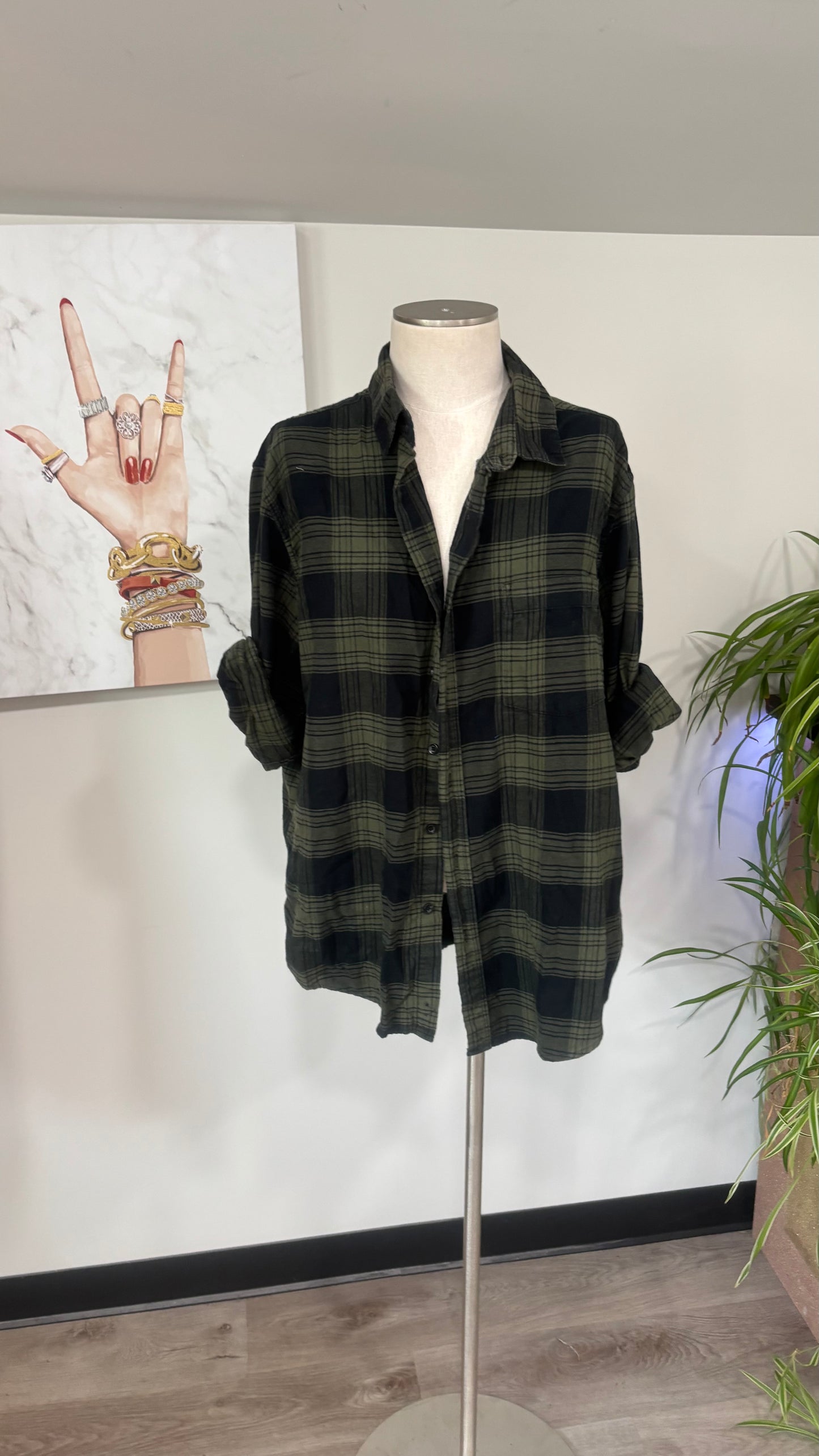 Baby Yoda - Refashioned Flannel