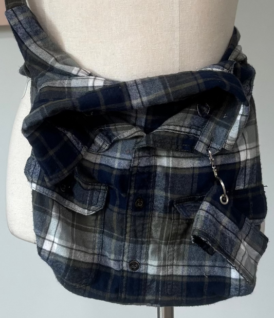 SDLovely ReFashioned™ Upcycled Flannel Crossbody Bags
