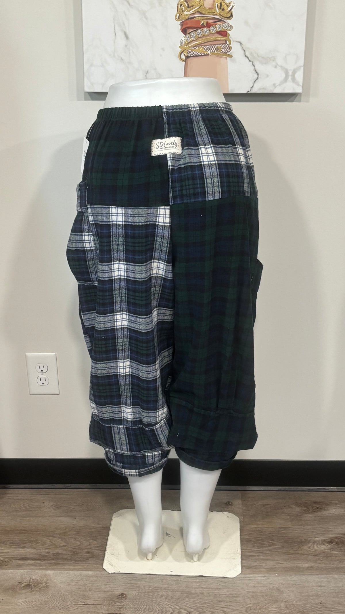 Upcycled Men’s Flannel Shirt Balloon Pants | Handmade & One of a Kind