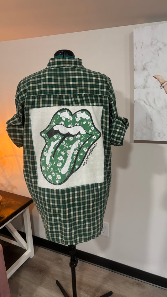 Rolling Stones - Refashioned Flannel