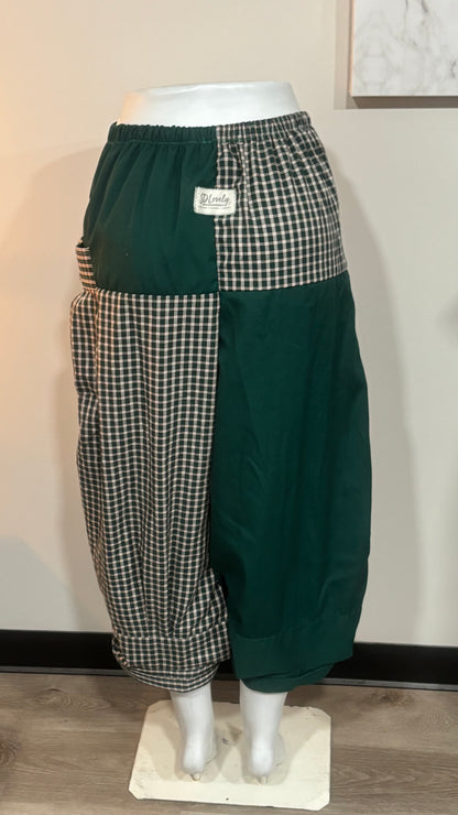 Upcycled Men’s Shirt Balloon Pants | Handmade| One of a Kind
