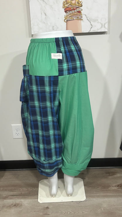 Upcycled Men’s Shirt Balloon Pants | Handmade| One of a Kind