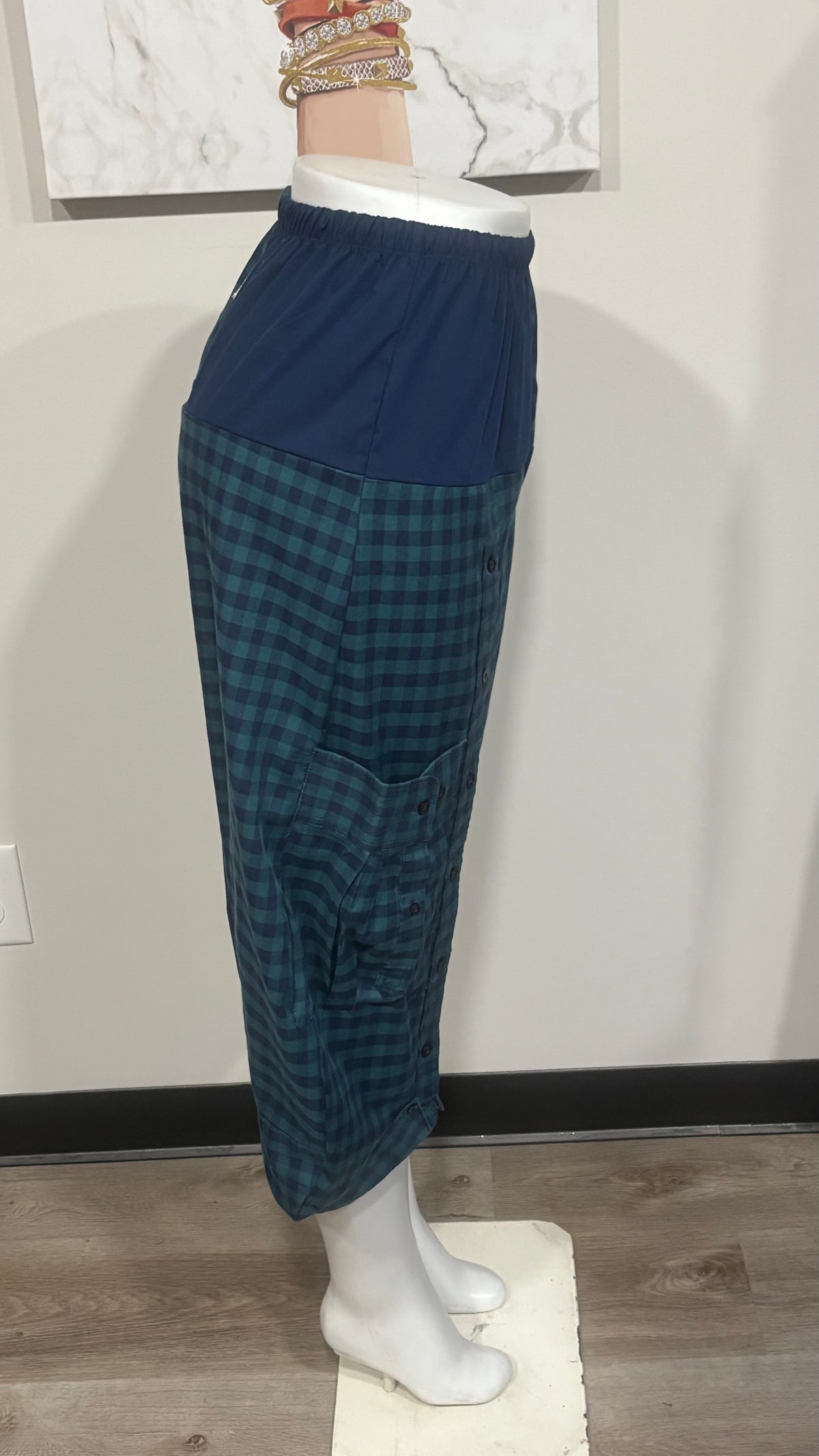 Upcycled Men’s Shirt Balloon Pants | Handmade| One of a Kind