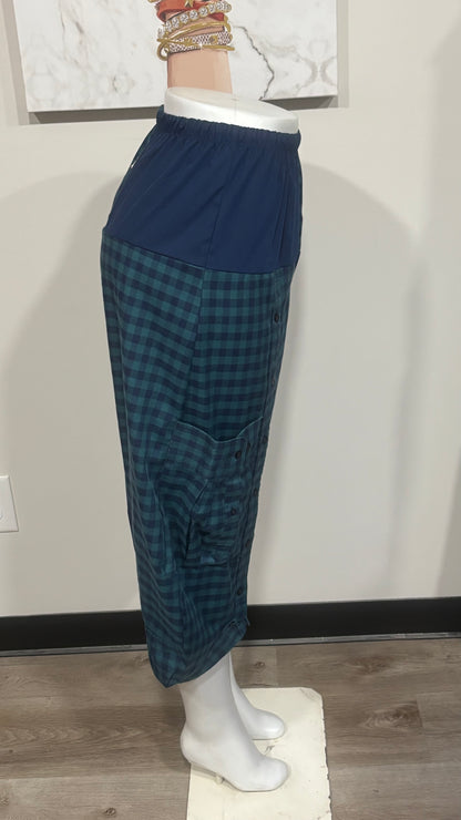 Upcycled Men’s Shirt Balloon Pants | Handmade| One of a Kind