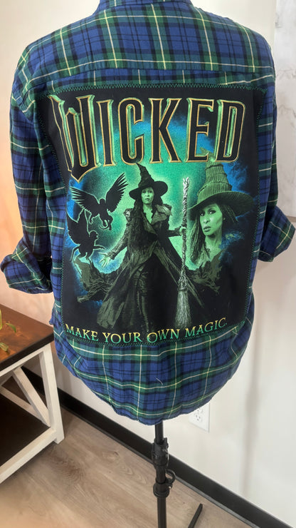 Wicked Make Your Own Magic - Refashioned Flannel