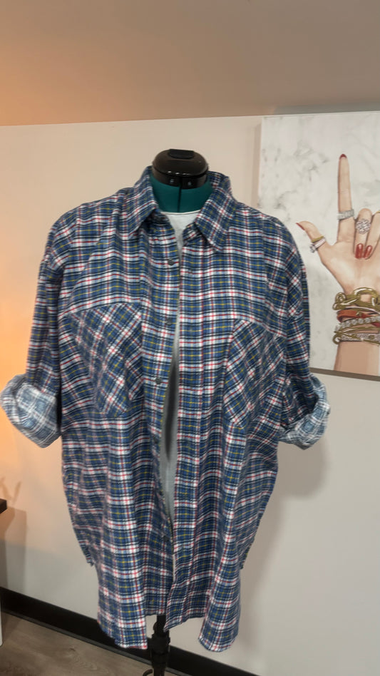 Mr Rogers Be Kind  - Refashioned Flannel