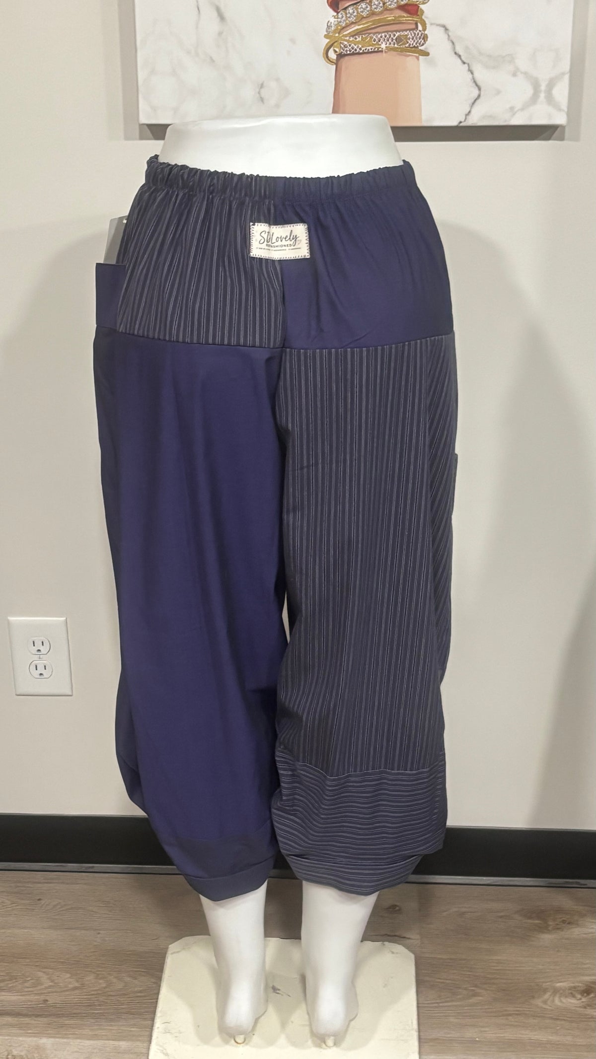 Upcycled Men’s Shirt Balloon Pants | Handmade| One of a Kind