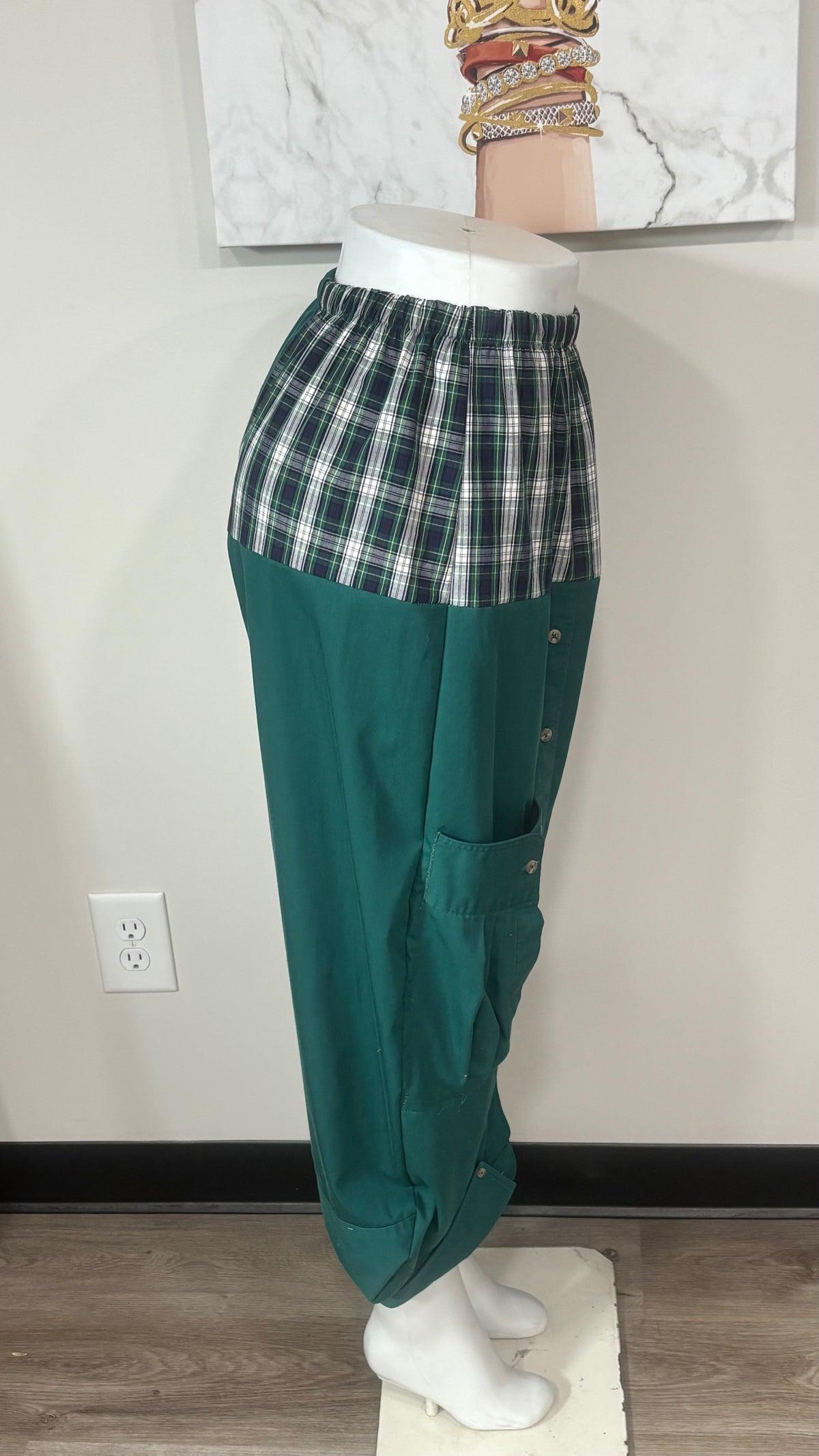 Upcycled Men’s Shirt Balloon Pants | Handmade| One of a Kind