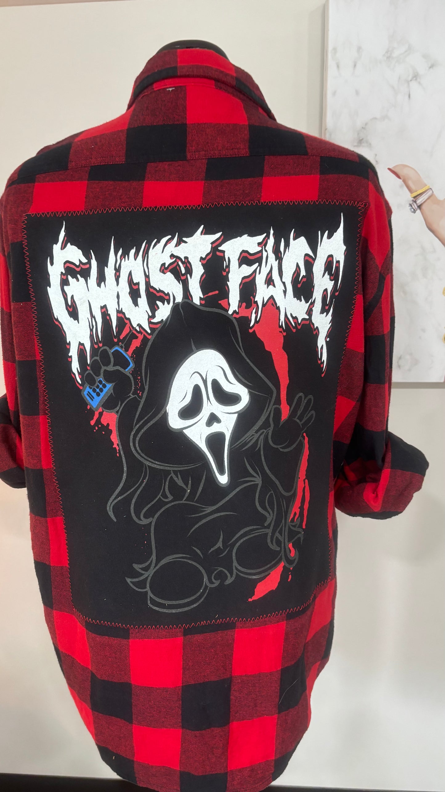 Ghostface - Refashioned Flannel