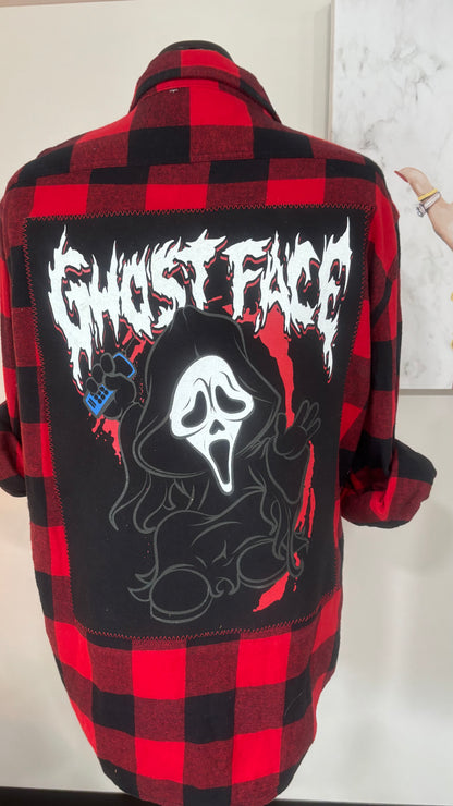 Ghostface - Refashioned Flannel