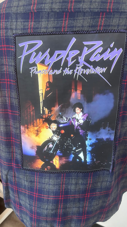 Purple Rain (Prince) - Refashioned Flannel