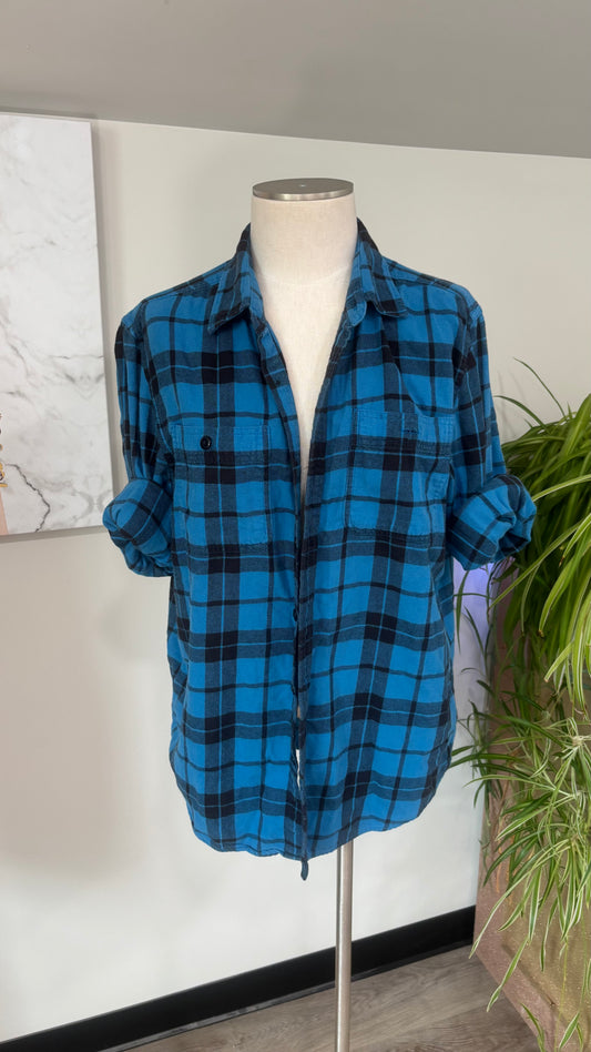 Chillin Like A Villian - Refashioned Flannel