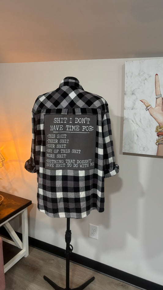Shit I Don’t Have Time For - Refashioned Flannel