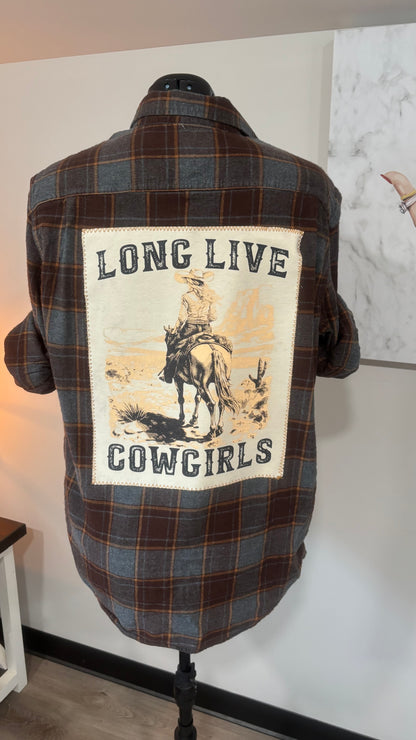 Long Live Cowgirls - Refashioned Flannel