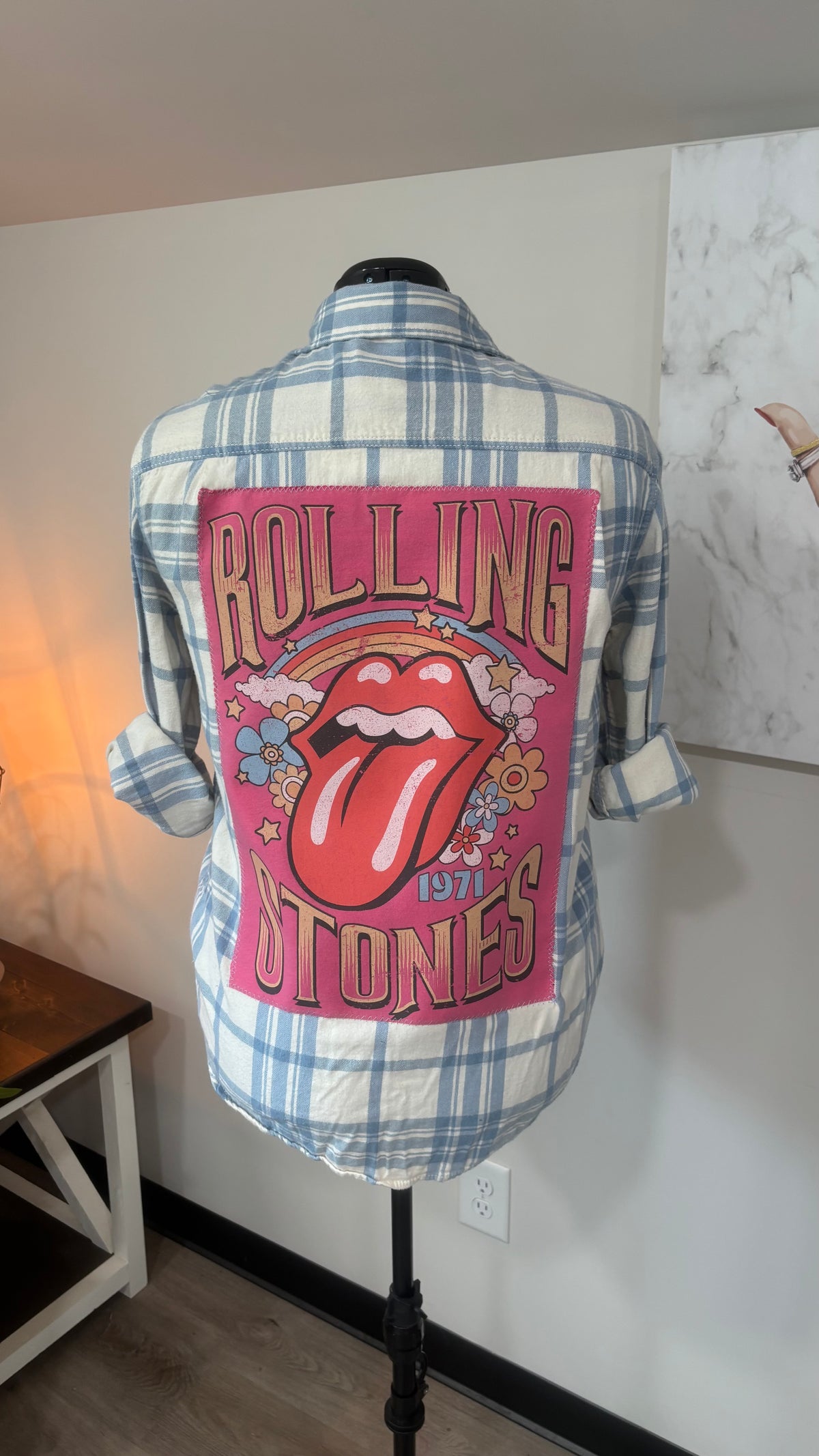 Rolling Stones - Refashioned Flannel