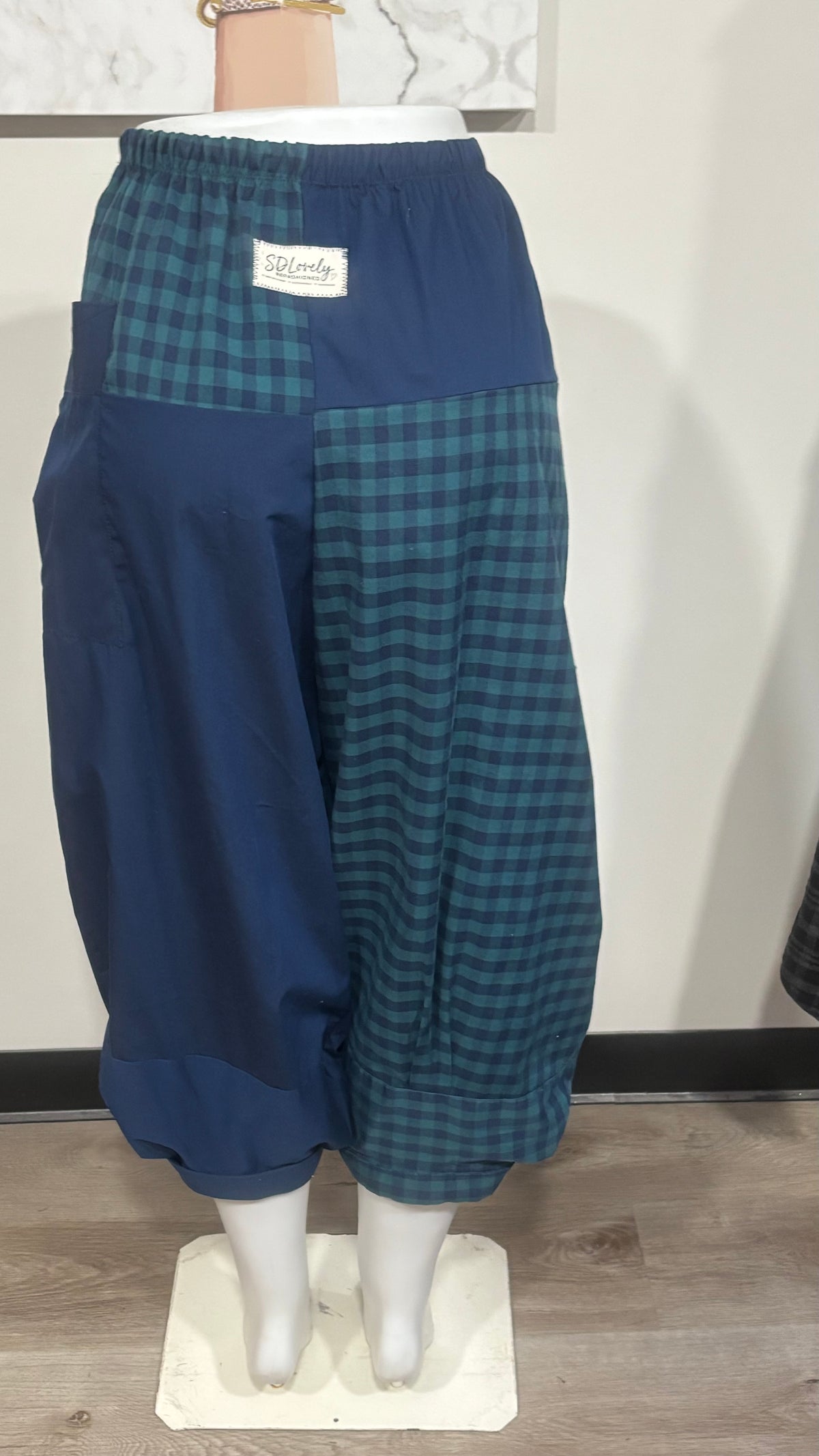 Upcycled Men’s Shirt Balloon Pants | Handmade| One of a Kind