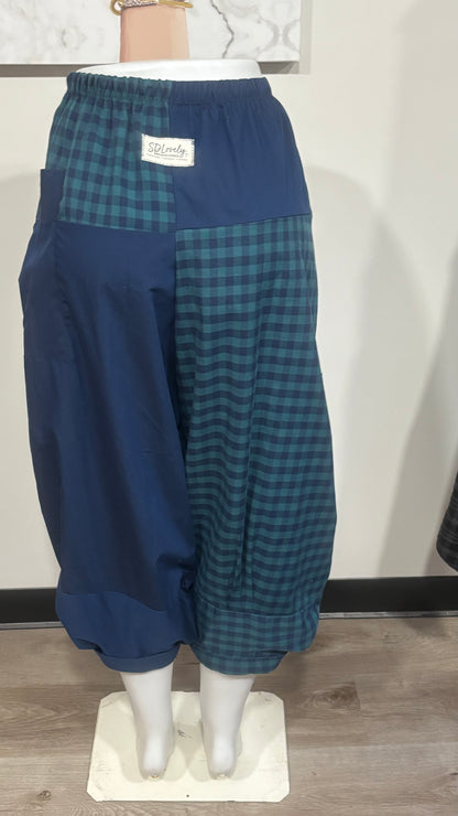 Upcycled Men’s Shirt Balloon Pants | Handmade| One of a Kind
