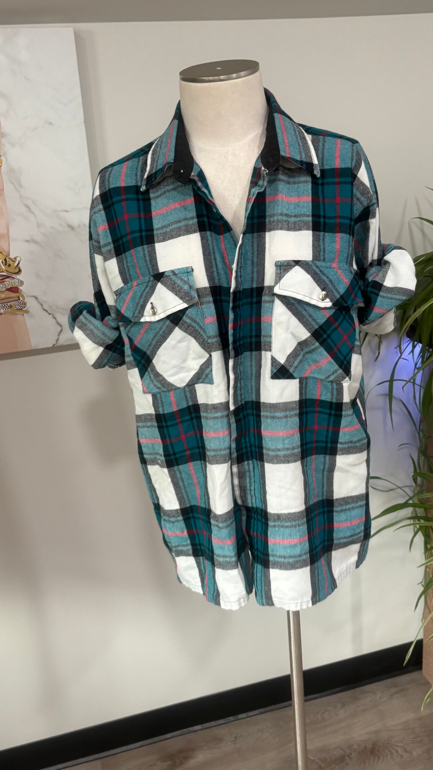 Welcome To The Neighbor-Hood (Bart Simpson) - Refashioned Flannel