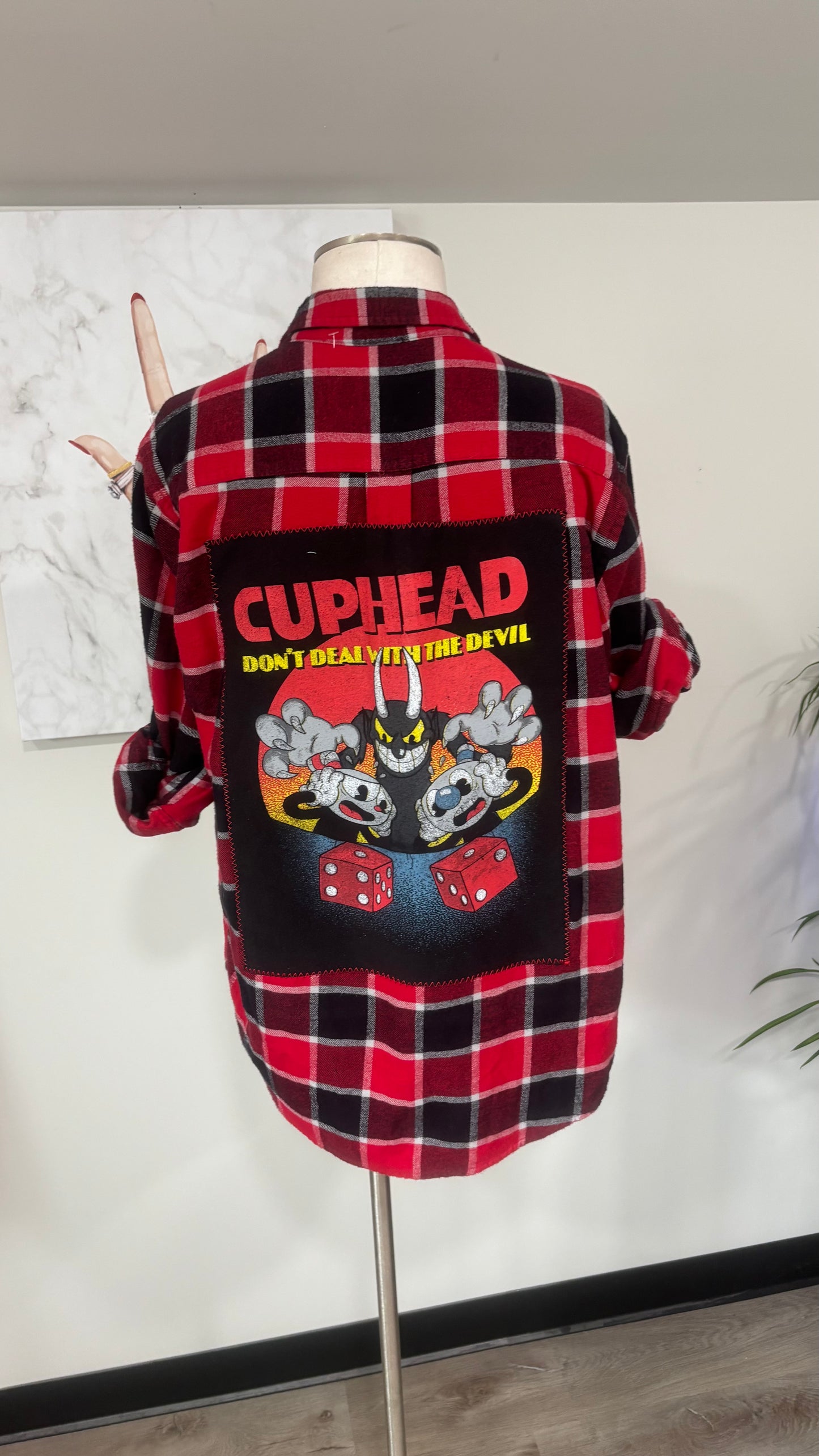 Cuphead Don’t Deal With The Devil - Refashioned Flannel
