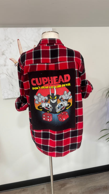 Cuphead Don’t Deal With The Devil - Refashioned Flannel