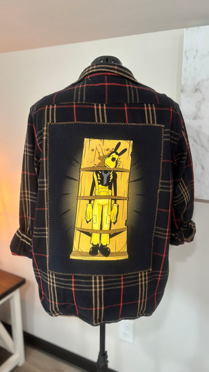 Boris the Wolf - Refashioned Flannel
