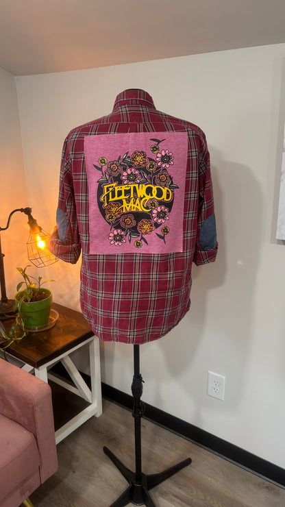 Fleetwood Mac - Refashioned 100% Cotton Mens Shirt