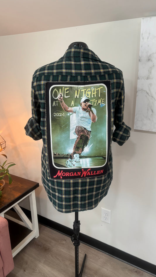 One Night At A Time (Morgan Wallen) - Refashioned Flannel