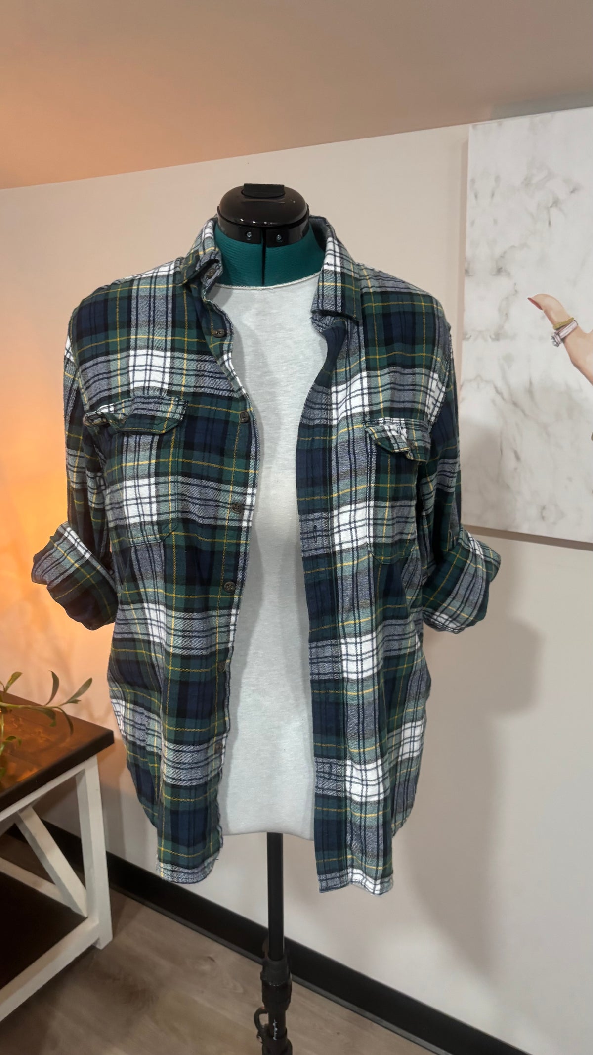 Rick and Morty - Refashioned Flannel