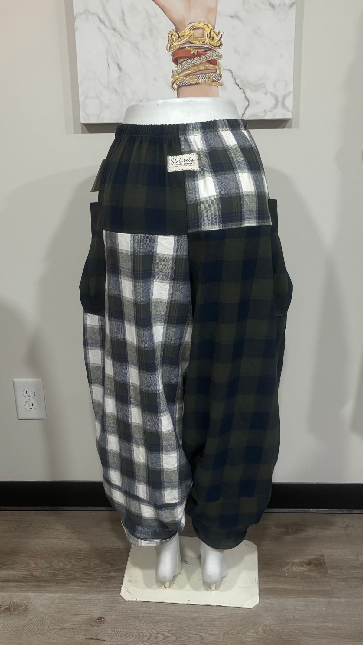 Upcycled Men’s Flannel Shirt Balloon Pants | Handmade & One of a Kind