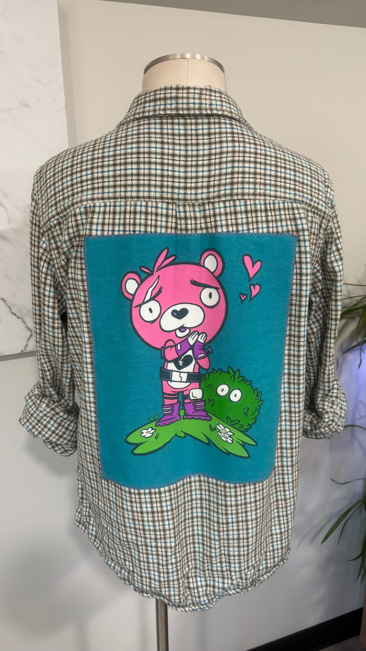 Fortnite Cuddle Team Leader - Refashioned Flannel