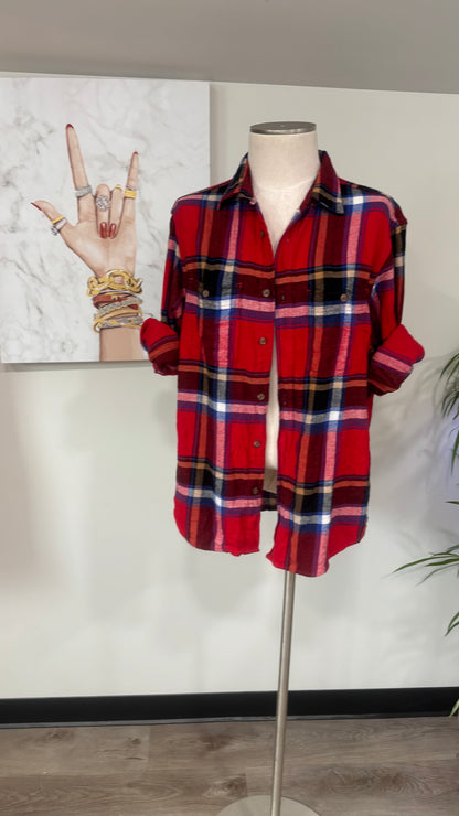 Def Leppard Motley Crue- Refashioned Flannel